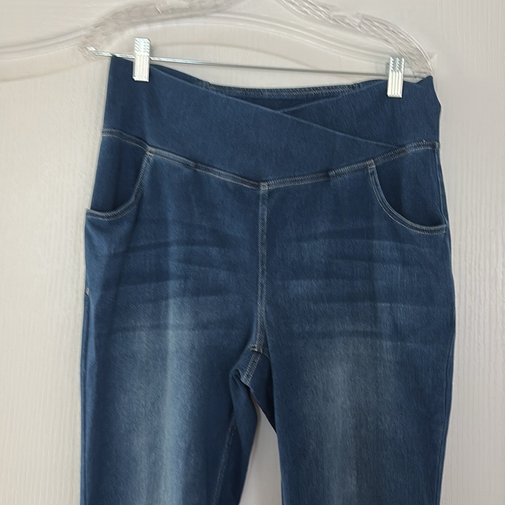 NWT Halara Cross Front Wide Leg Pull on Jeans size XL - Picture 3 of 8